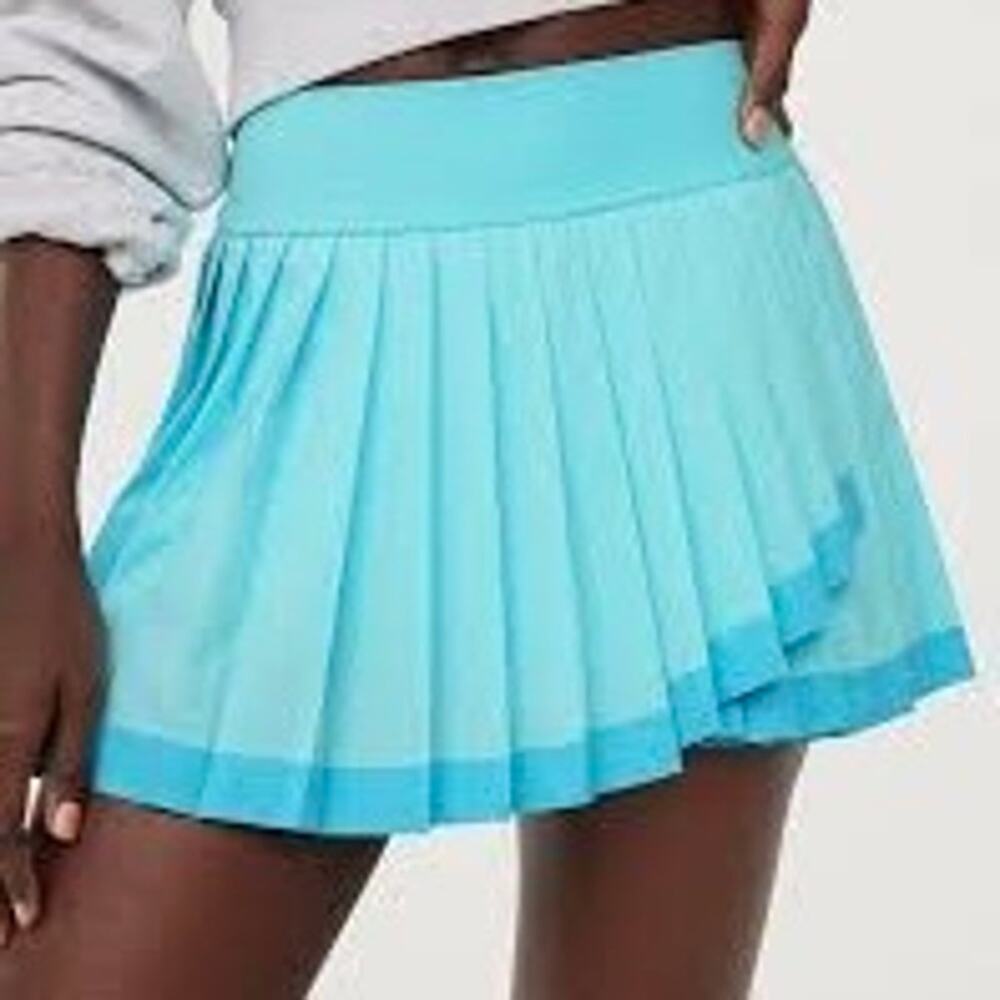Aerie OFFLINE Tiebreaker Aqua Blue Pleated Skort Size XS